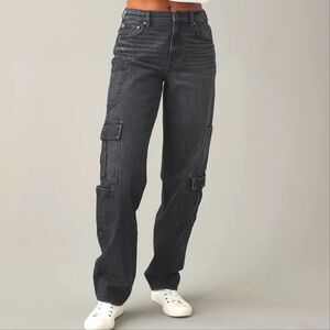 AE Super High-Waisted Baggy Straight Cargo Jean